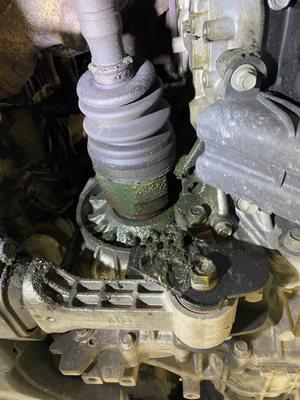 Leak of Cv Axle