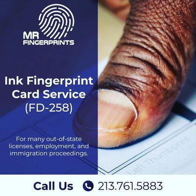 Ink fingerprinting services