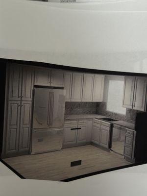 Floor plan with cabinets