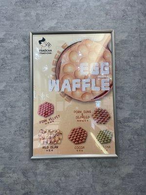 Egg waffle menu