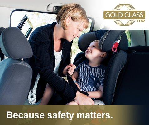 We are now I-Car Gold Class