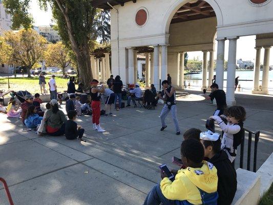 #LakeMerritt #pergola @#drumcircle @oakland @IndivisibleLM