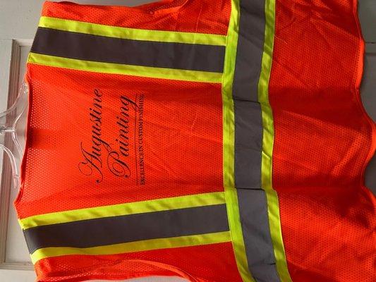 Safety Vest with Screen Printing