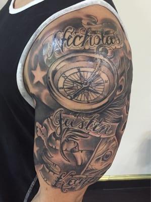 Half-sleeve tattoo