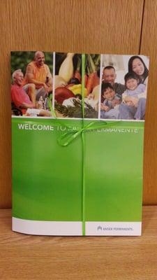 New welcome package for new patients! Inside: