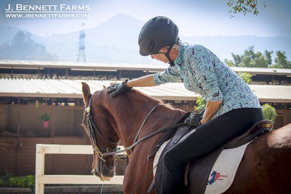 Saddle seat lesson at Bennett Farms