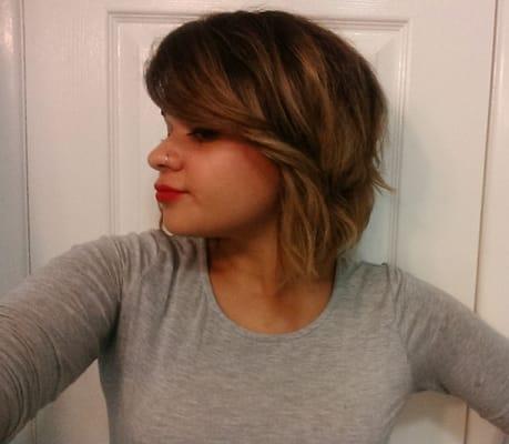 Ombre and haircut by Erica