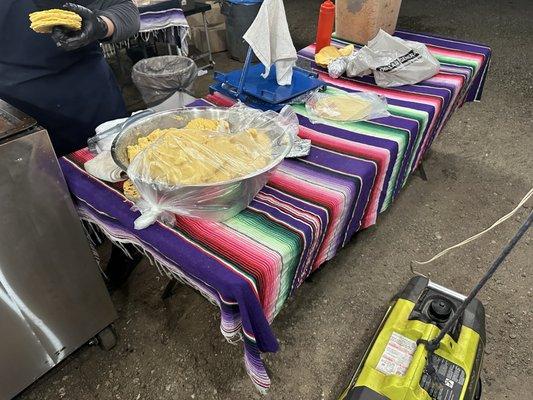 Fresh tortilla station