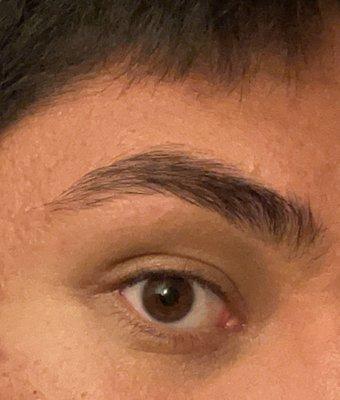 Left eyebrow