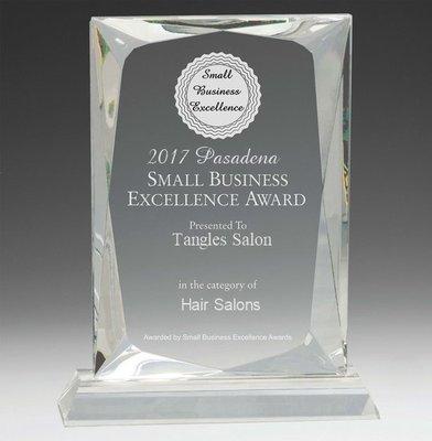 Proud to receive this Small Business Excellence Award, thank you so much for this amazing recognition.