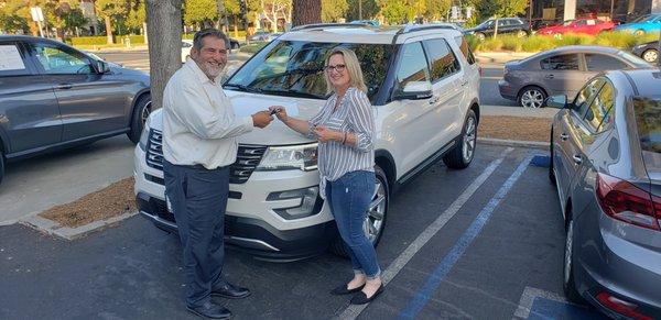 Victor and B with the 2017 Explorer