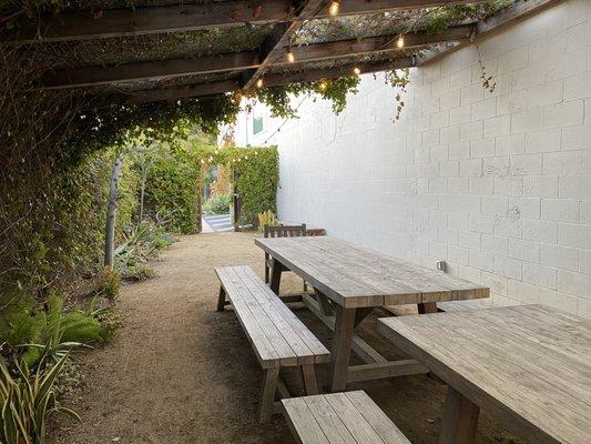 Back patio area