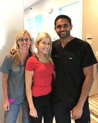 Dr. Boghara and Barbara with our patient, Lauren!