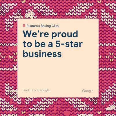 WE ARE A 5 STAR BUSINESS!