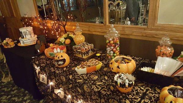 Trick or Treat Candy Bar at our Hallowedding