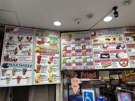 Menu inside