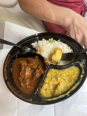 Goat curry lunch special $11.