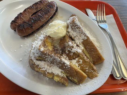 French toast & chicken apples