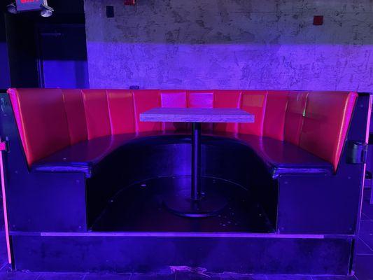 Half moon custom bar booths