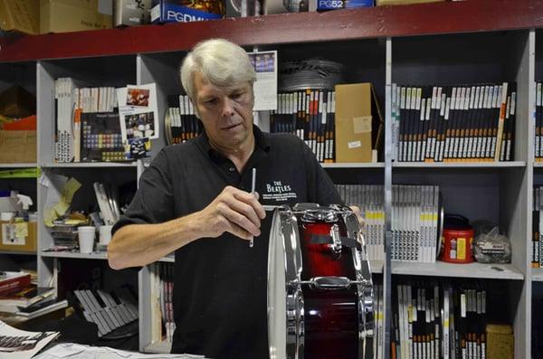 Darryl is one of our percussion repairmen. He has been repairing percussion instruments for over 24 years.