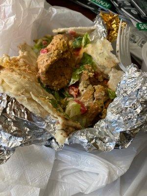 Super dry falafel & pita bread