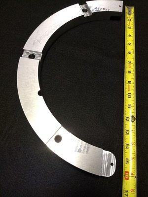 Aluminum Half Ring. Assembling two of these together makes a full circle.