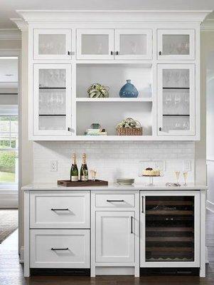 White Recessed Panel Bar