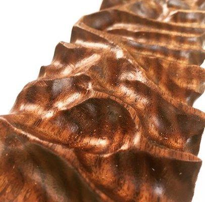 Carved walnut detail