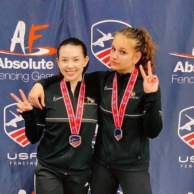 Exciting to have two of our fencers medaling at the first national event of the new season!