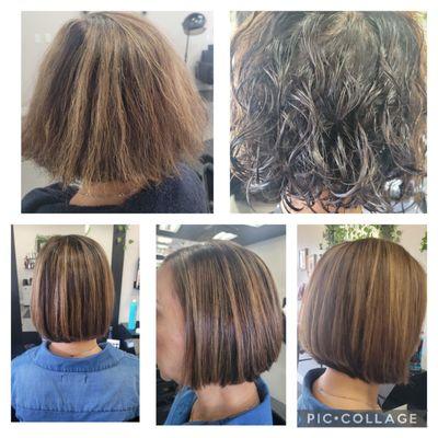 Brazilian Blowout, hair by Cheryl