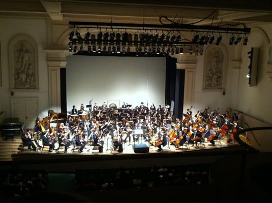 The Peabody Symphony Orchestra Performs in Friedberg Hall at Peabody