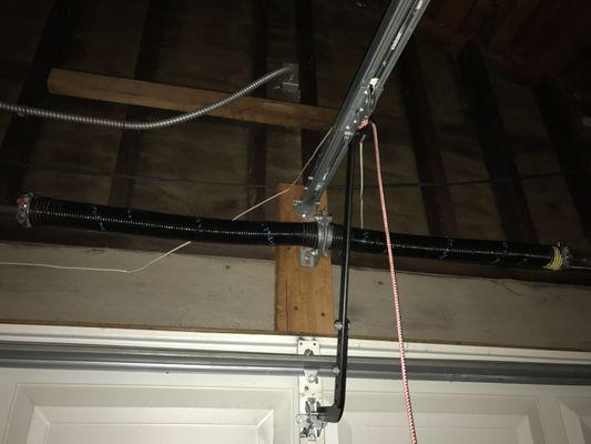 Garage door springs replacement (After)