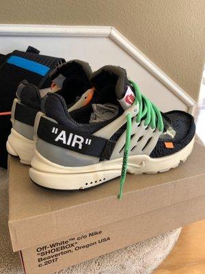 Off White Prestos after some slight cleaning