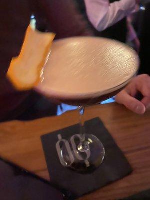 Espresso martini was perfectly balanced! Not too sweet