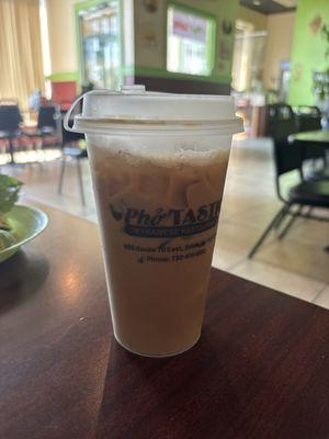 Vietnamese iced coffee.