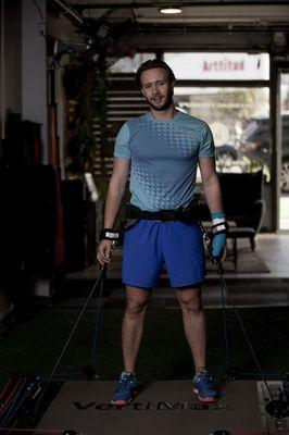 Getting some plyometric work in on the Vertimax to improve strength, power, explosiveness.