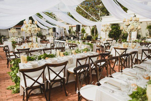 Draped Wedding Tent