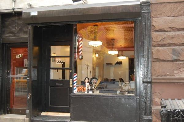 Here is our cozy family owned Barber Shop