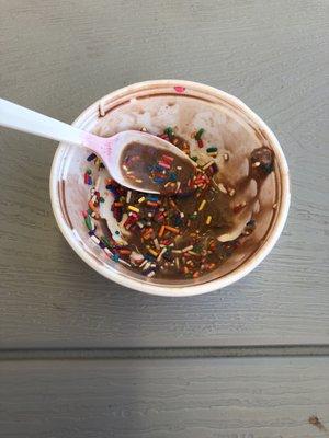 good frozen yogurt - sprinkles - not so much