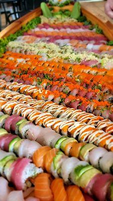 Giant sushi boats