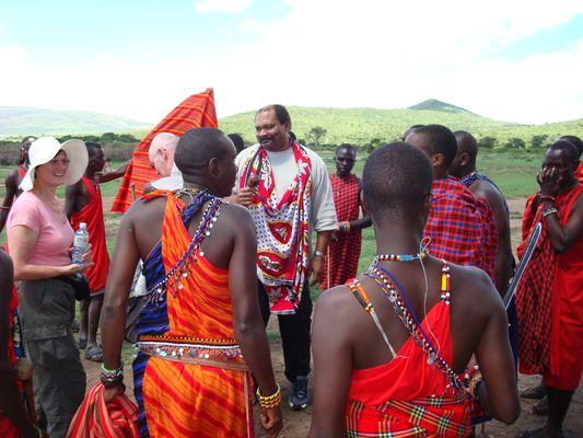 Visiting the Masai Tribe, Kenya.