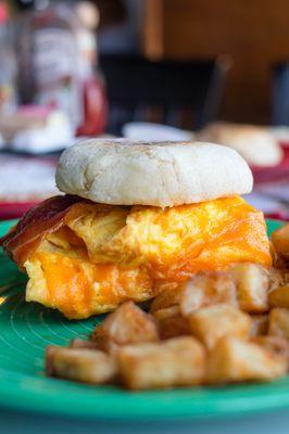 Bacon, Egg, and Cheese Breakfast Sandwich