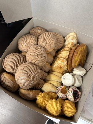 Delicious assortment of conchitas, cookies and empanadas ($30)