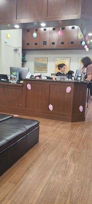 Receptionist area