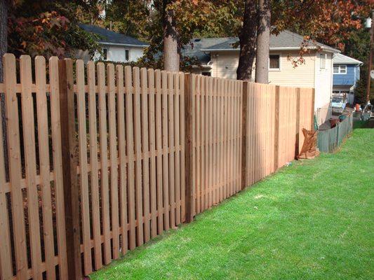 Spaced Board Fence