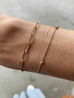 Chain link bracelet (Catbird on the right)