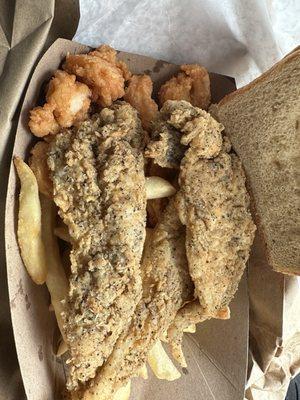 Fish, Shrimp, and Chips Combo