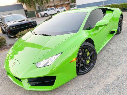 Lamborghini Huracan 
 Tinted with Xpel Ceramic 35% and 70% on the Windshield