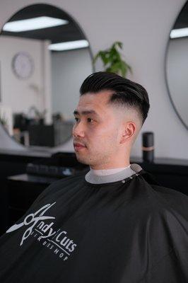 Skin fade side view