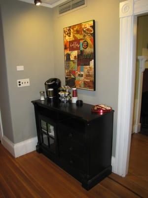 Our coffee/tea bar!